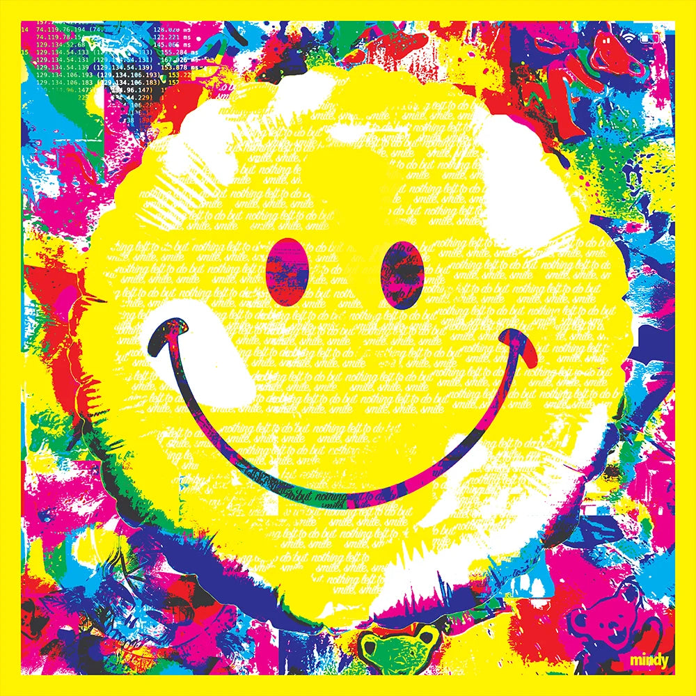 nothin' left to do but smile, smile, smile [metal wall art]