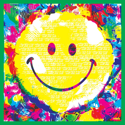 nothin' left to do but smile, smile, smile [metal art print]
