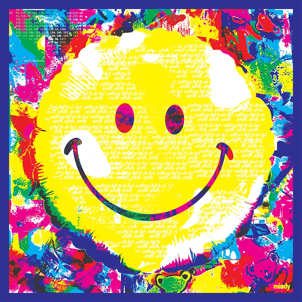 nothin' left to do but smile, smile, smile [metal wall art]