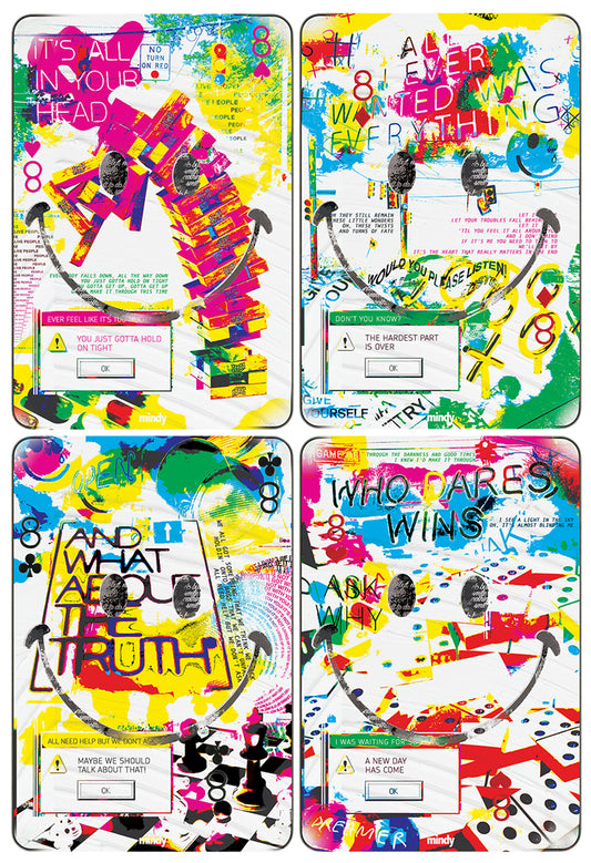 eight of smiles [metal art print]