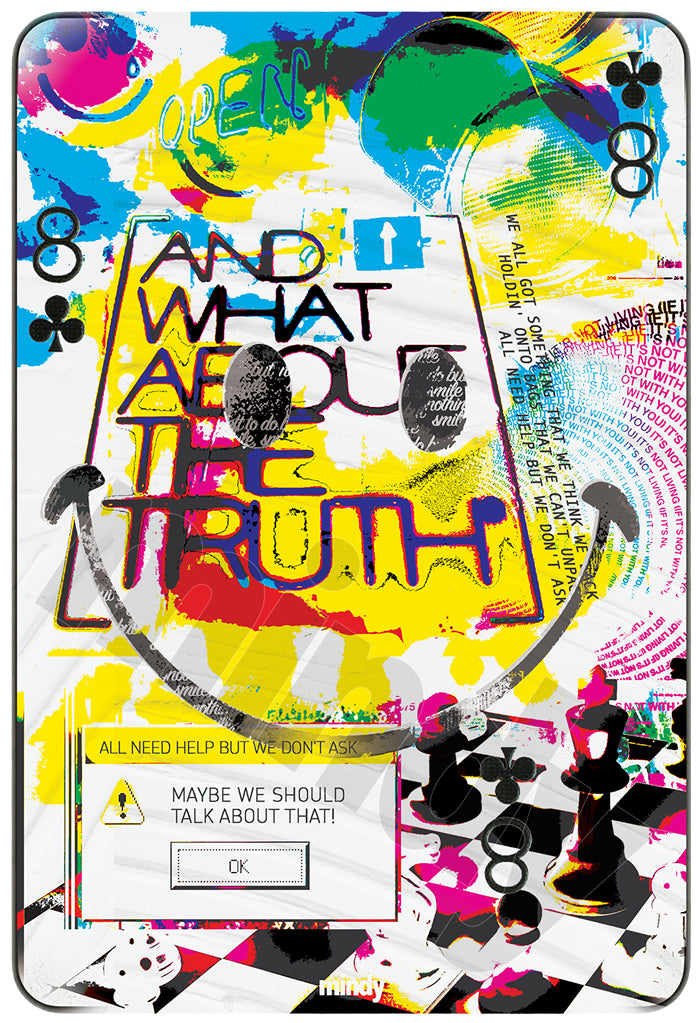 eight of smiles [metal art print]