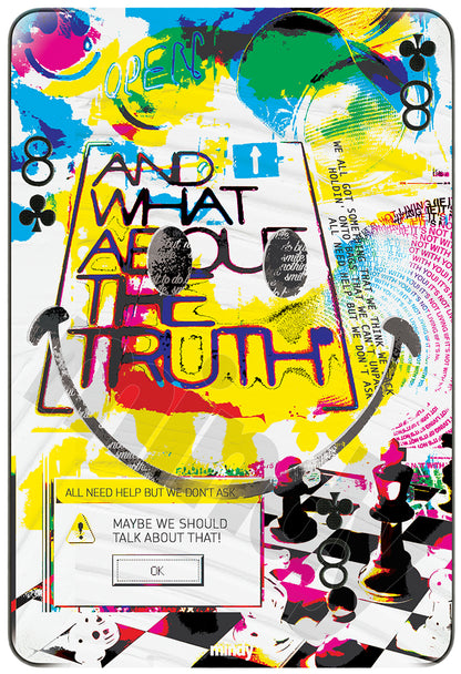 eight of smiles [metal art print]