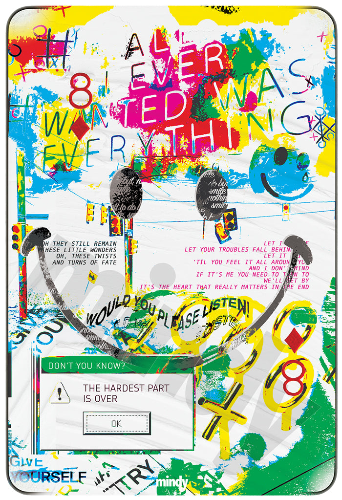 eight of smiles [metal art print]