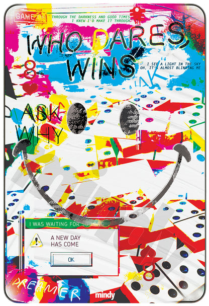 eight of smiles [metal art print]