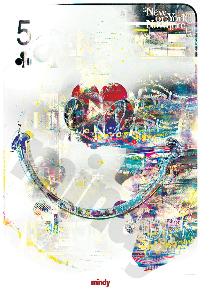 five of smiles [metal art print]