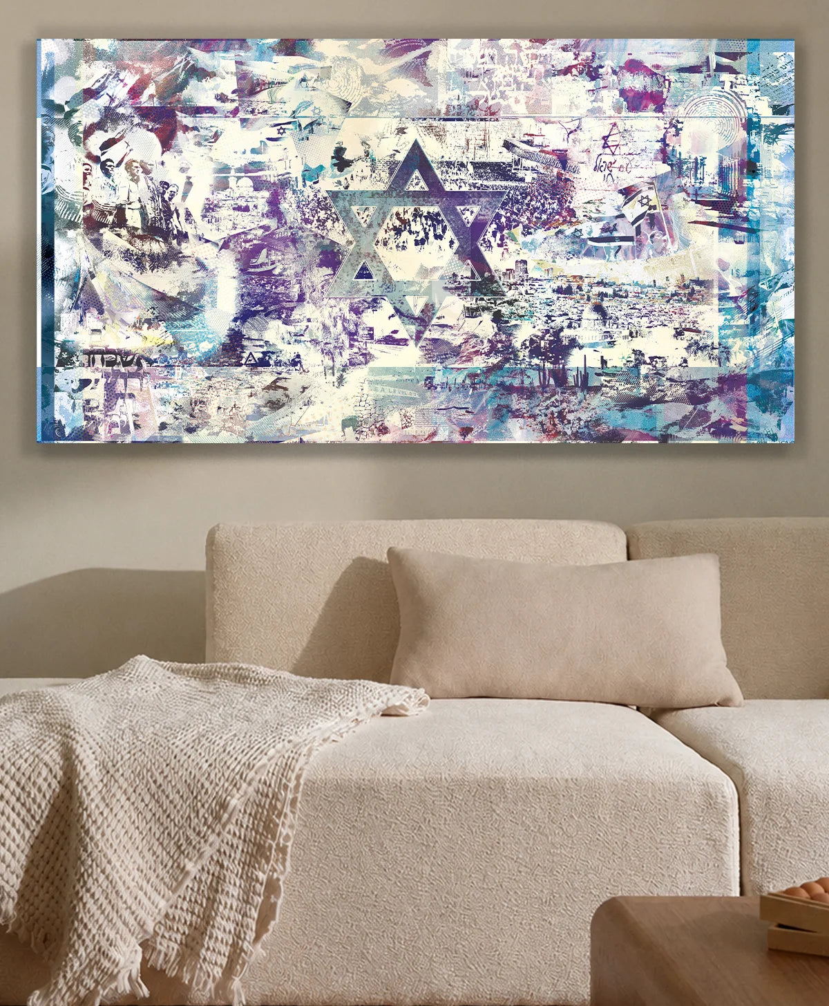 flag of israel [metal wall art]