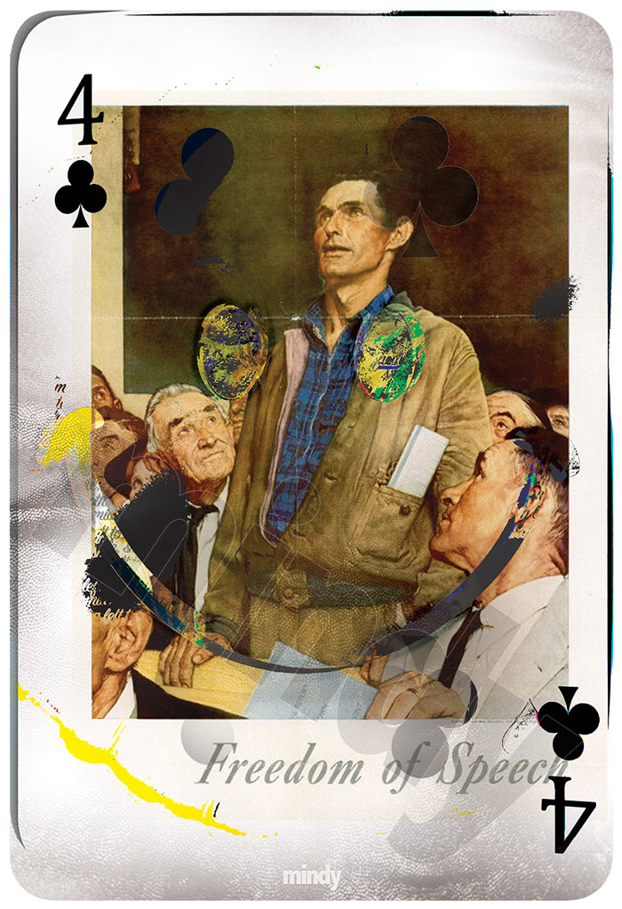 four of smiles [metal art print]