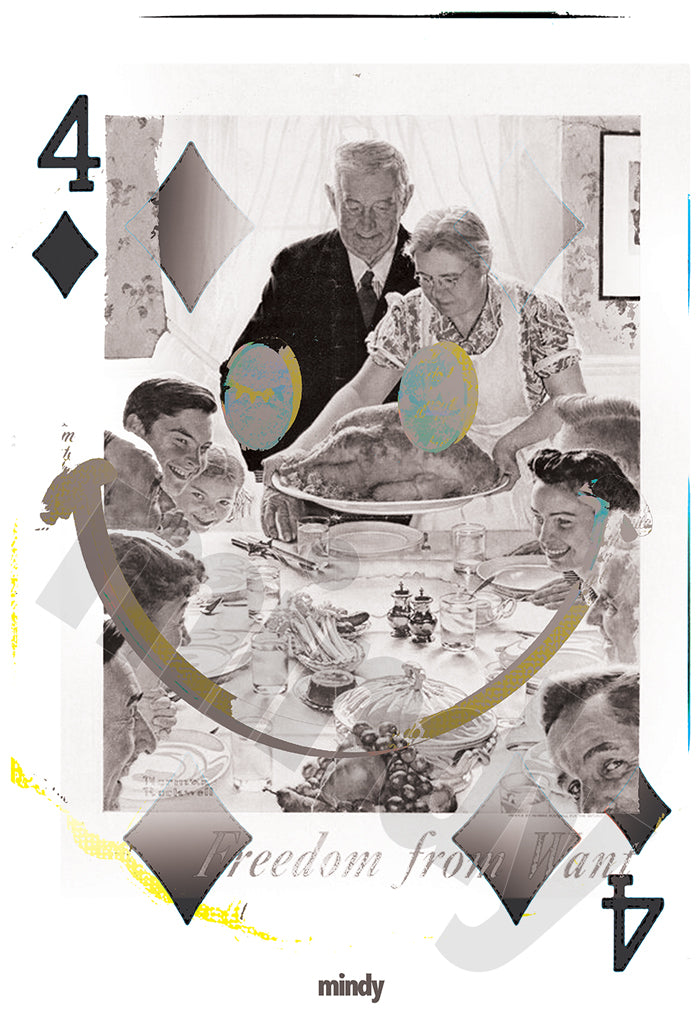 four of smiles [metal art print]