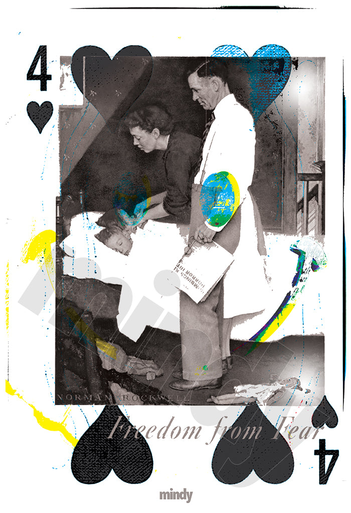 four of smiles [metal art print]