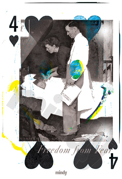 four of smiles [metal art print]