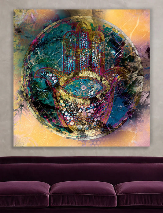 hamsa [metal art print]