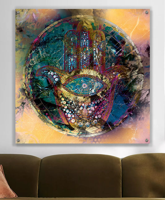 hamsa [metal art print]