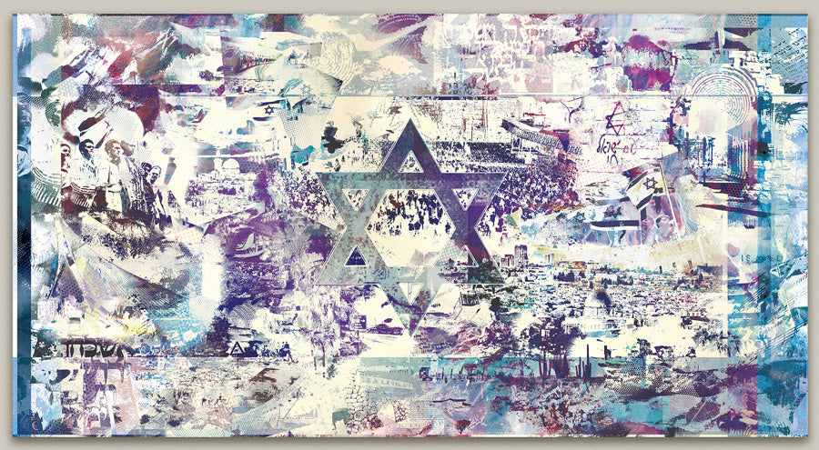 israel flag [metal art print]
