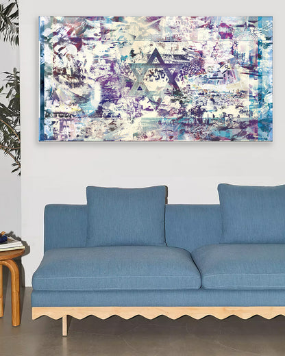 israel flag [metal art print]
