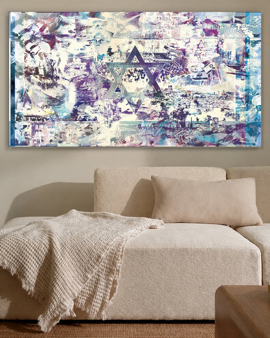 israel flag [metal art print]