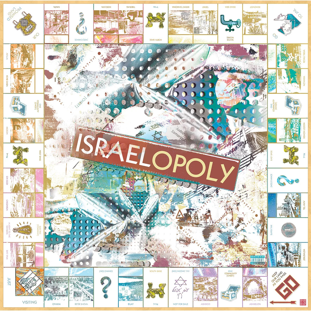 israelopoly [metal art print]