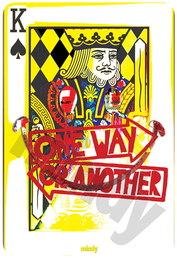 king of smiles [metal art print]