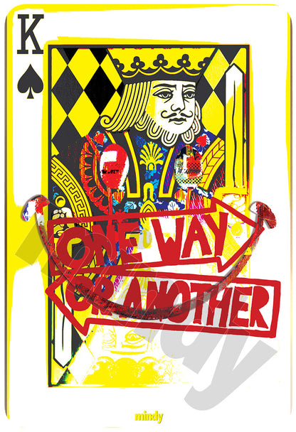 king of smiles [metal art print]