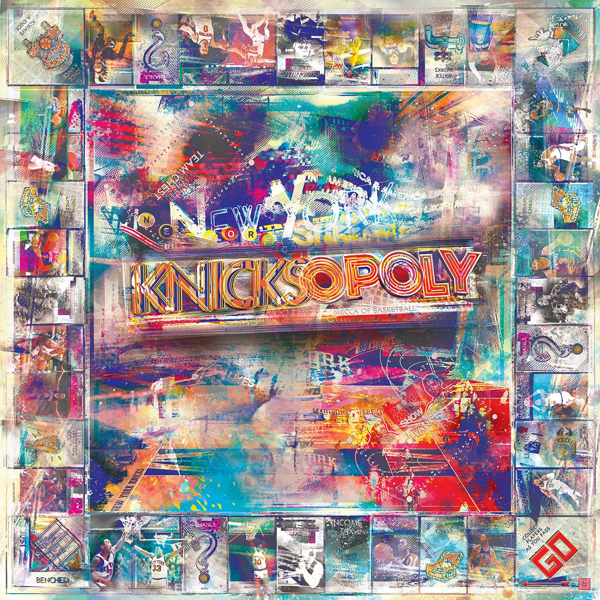 knicks-opoly [metal art print]