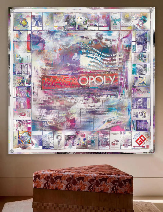 maga-opoly (make art great again) [metal art print]