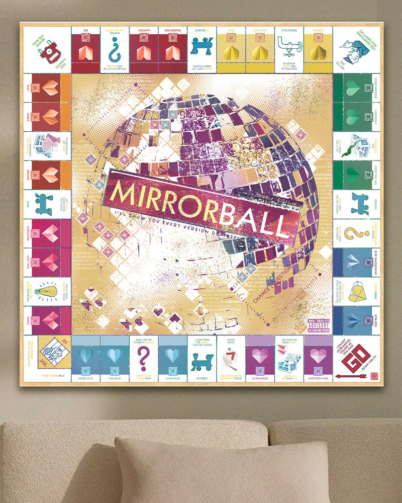 Custom Taylor Swift Monopoly board printed on metal – fan art wall decor