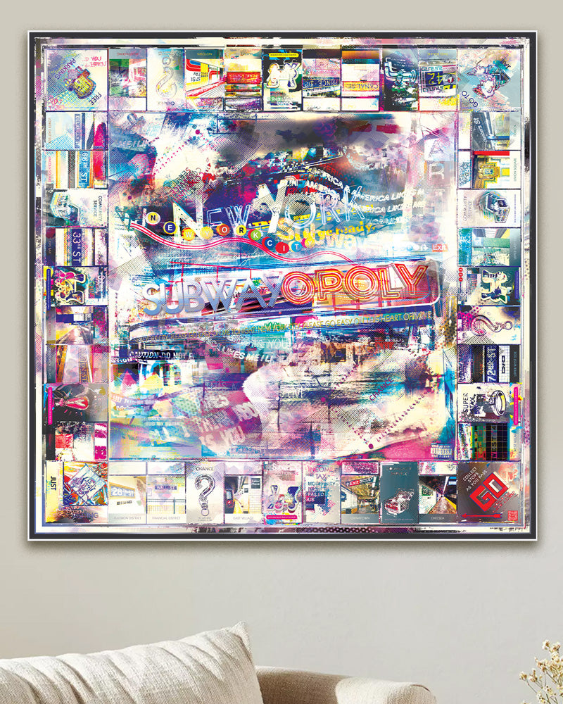 New York City monopoly board art / nyc monopoly board art