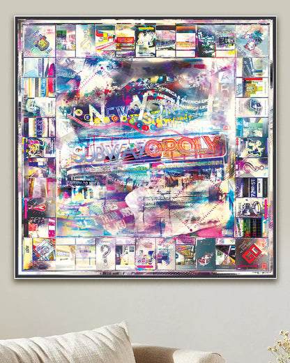 New York City monopoly board art / nyc monopoly board art