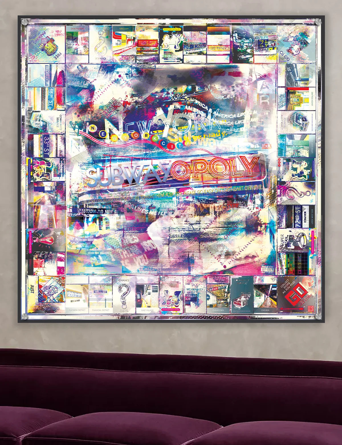 subwayopoly [metal art print]