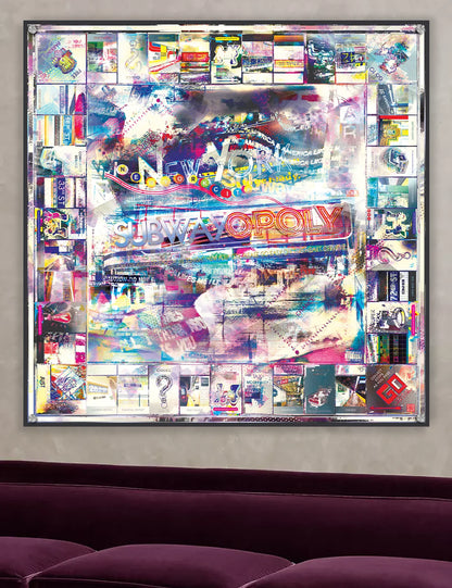 subwayopoly [metal art print]
