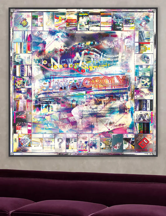subwayopoly [metal art print]