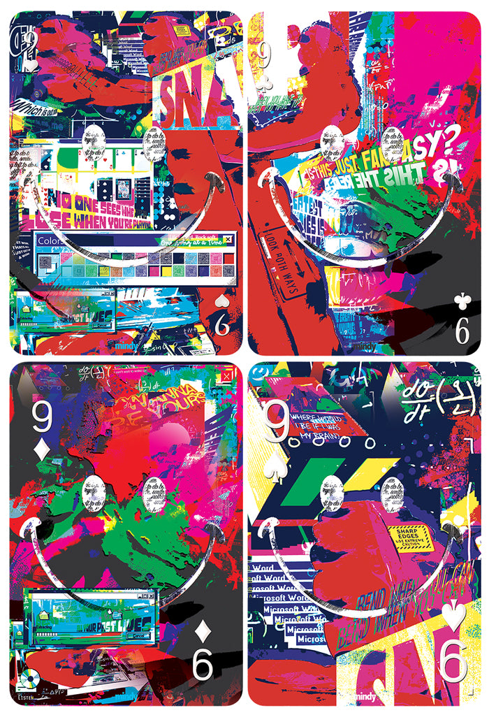 nine of smiles [metal art print]