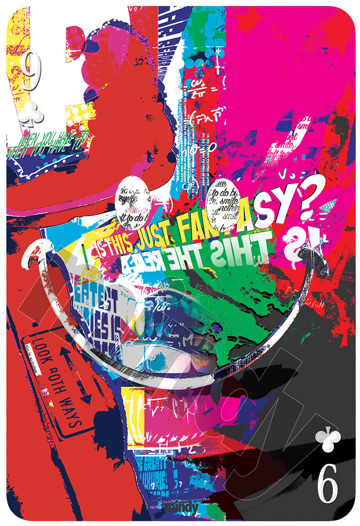 nine of smiles [metal art print]