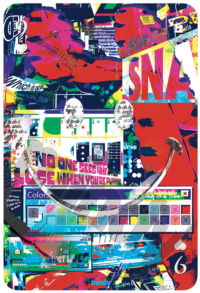 nine of smiles [metal art print]