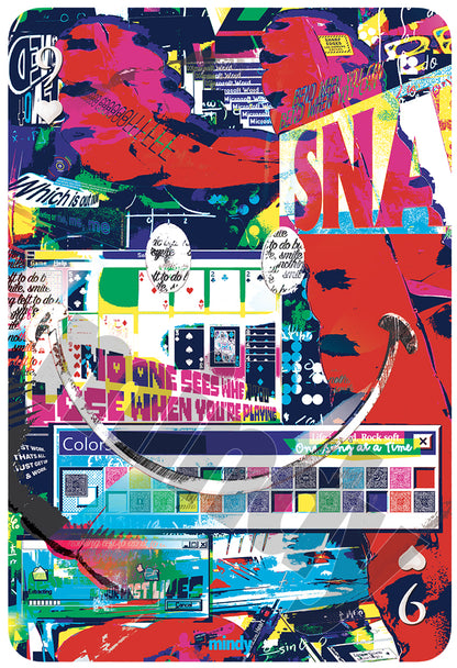 nine of smiles [metal art print]