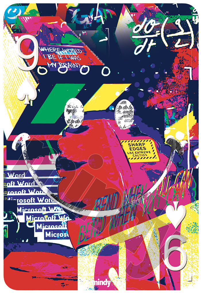 nine of smiles [metal art print]