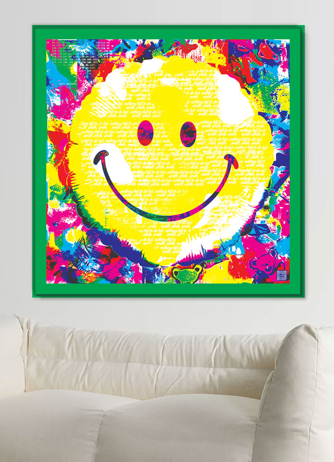 nothin' left to do but smile, smile, smile [metal print]