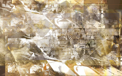 pop western wall (in brown) [metal wall art]