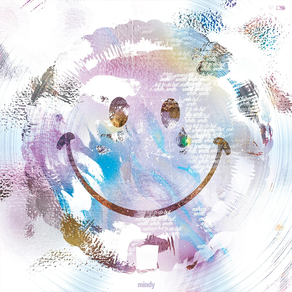 laughing in the purple rain [metal art print]