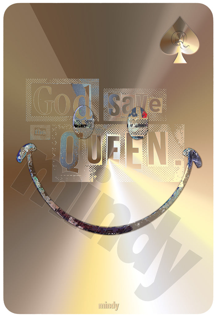 queen of smiles [metal art print]