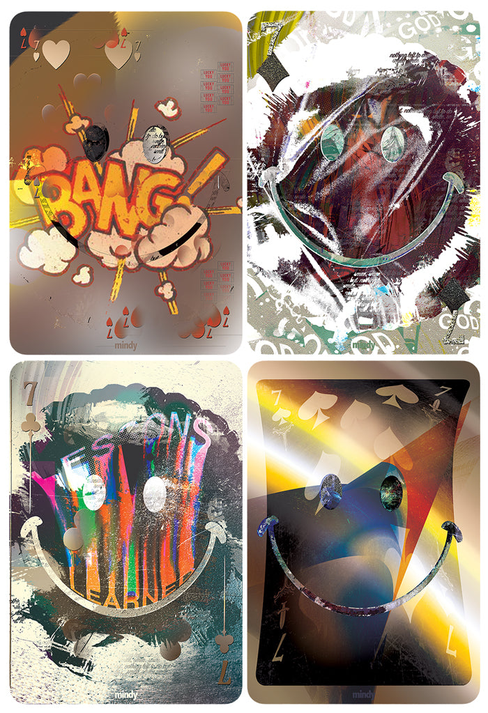 seven of smiles [metal art print]