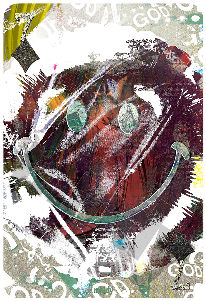 seven of smiles [metal art print]