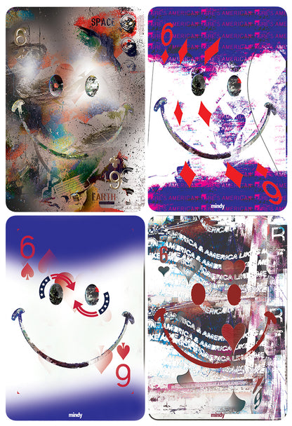 six of smiles [metal art print]