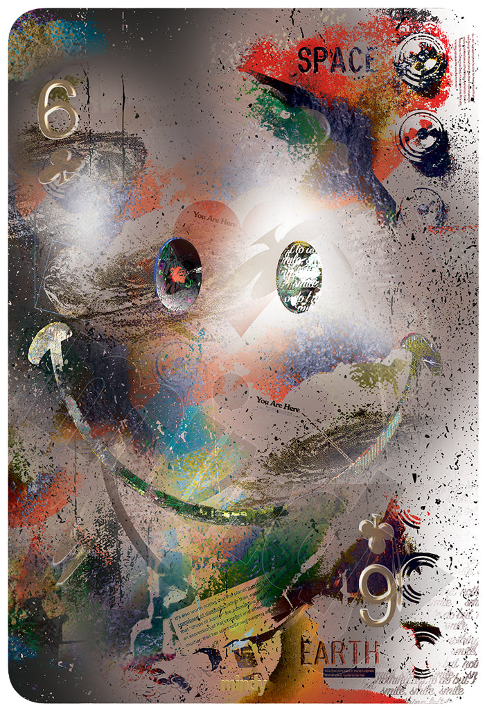 six of smiles [metal art print]