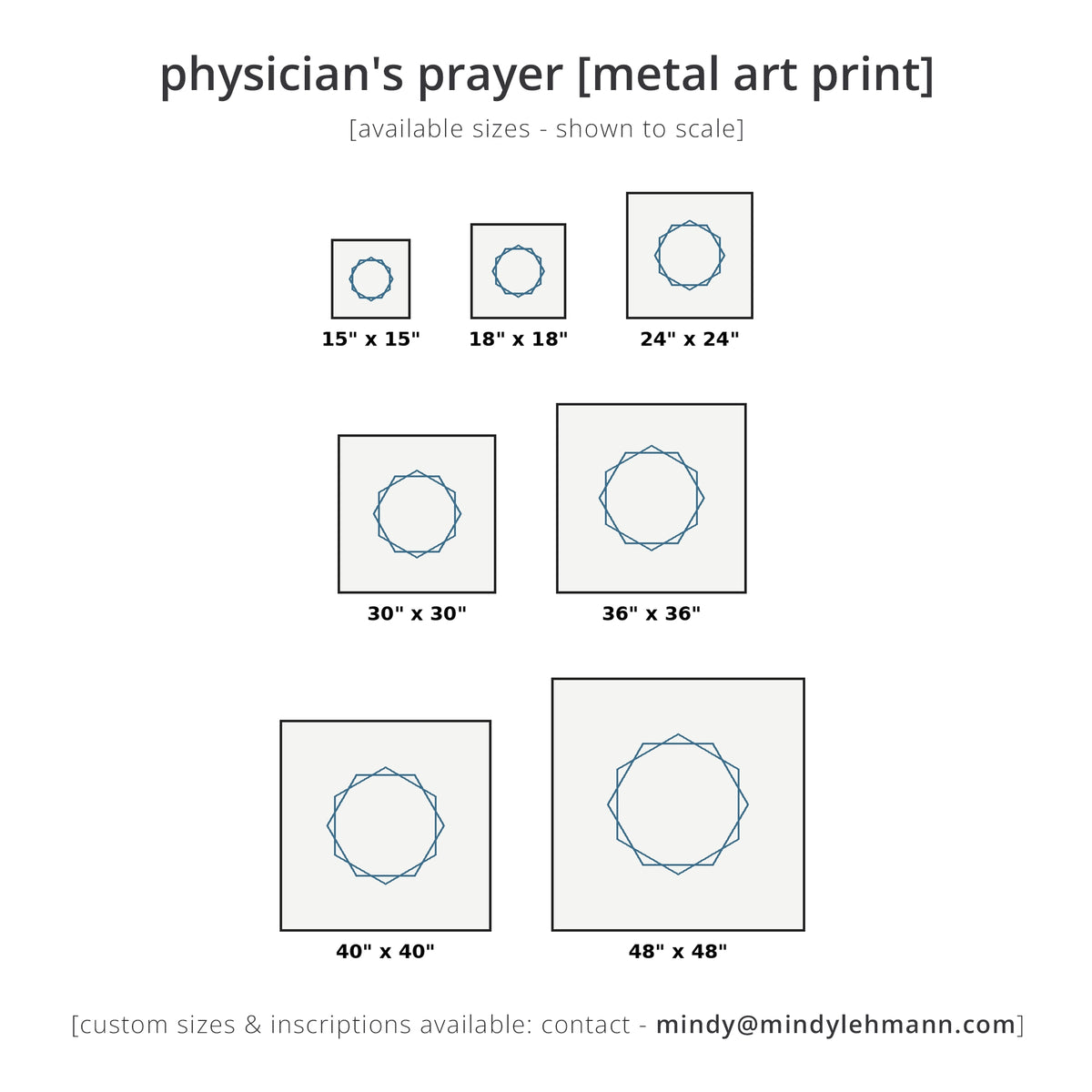 physician's prayer [metal art print]