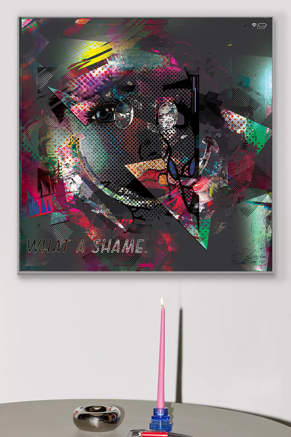 what a shame [metal art print]
