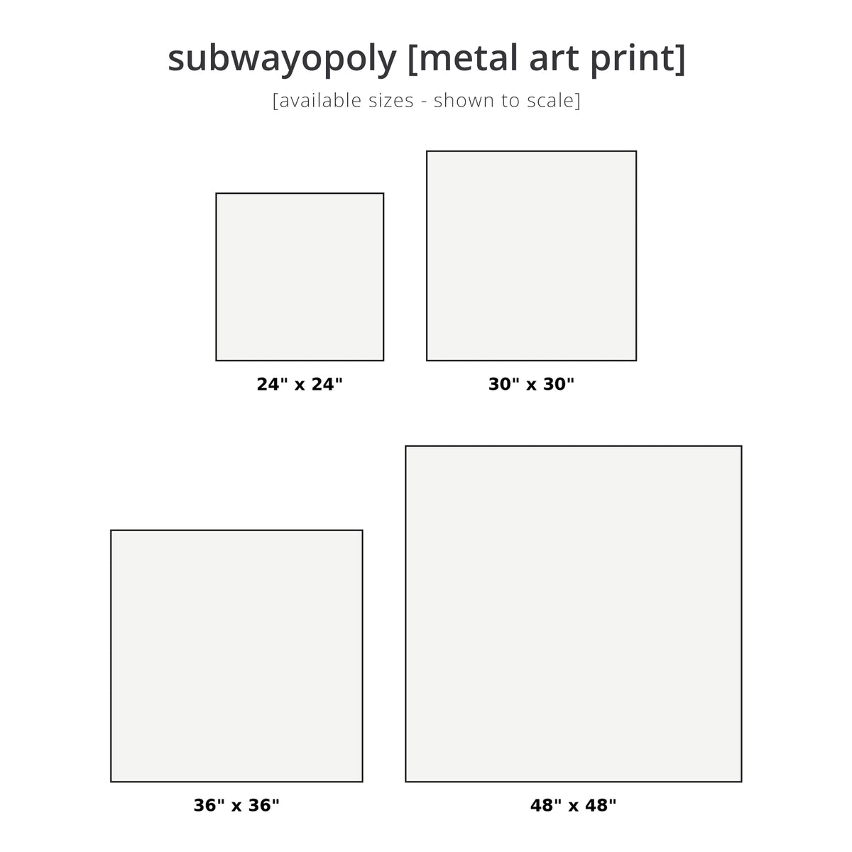 subwayopoly [metal wall art]
