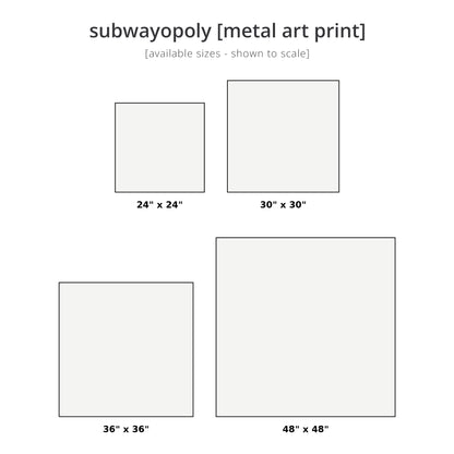 subwayopoly [metal wall art]