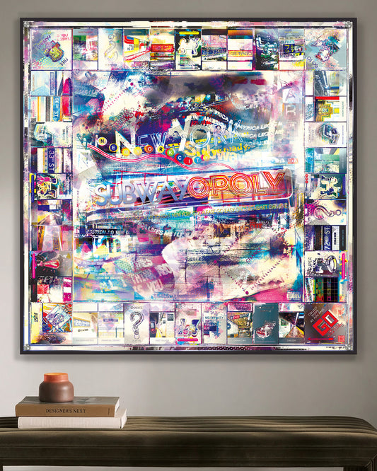 subwayopoly [metal wall art]