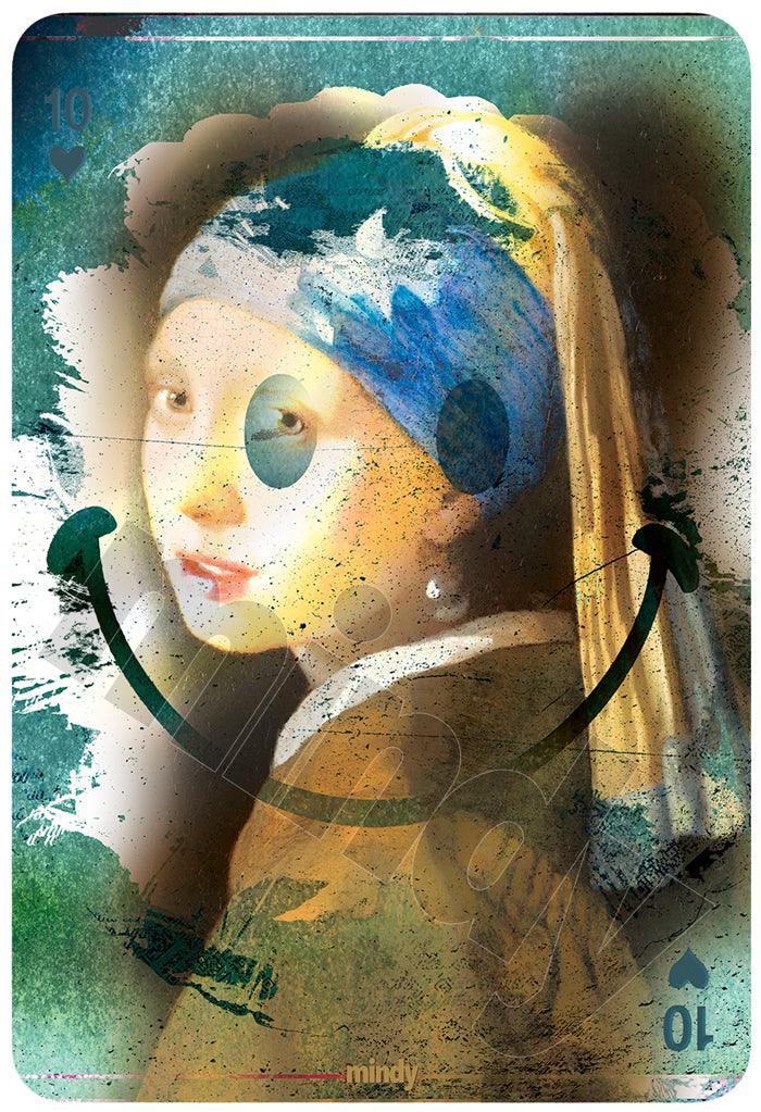 ten of smiles [metal art print]