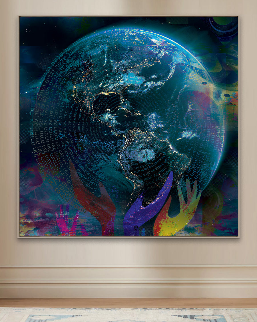 the three pillars of the world [metal art print]